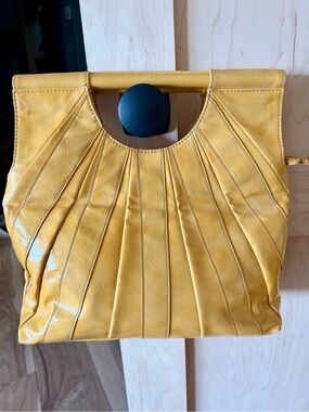Chinese Laundry Yellow Leather-Look Purse / Clutch